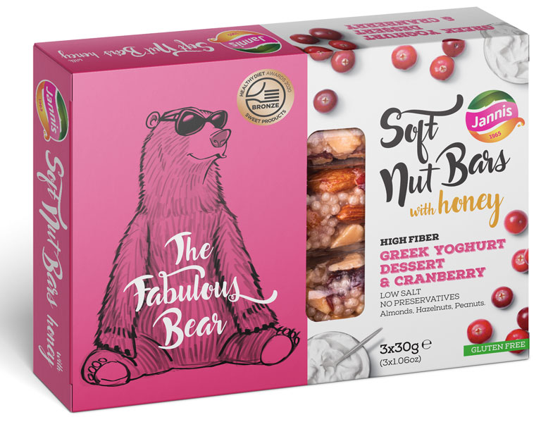 Buy Soft Nut Bars - Greek Yoghurt Dessert, Cranberry & Honey
