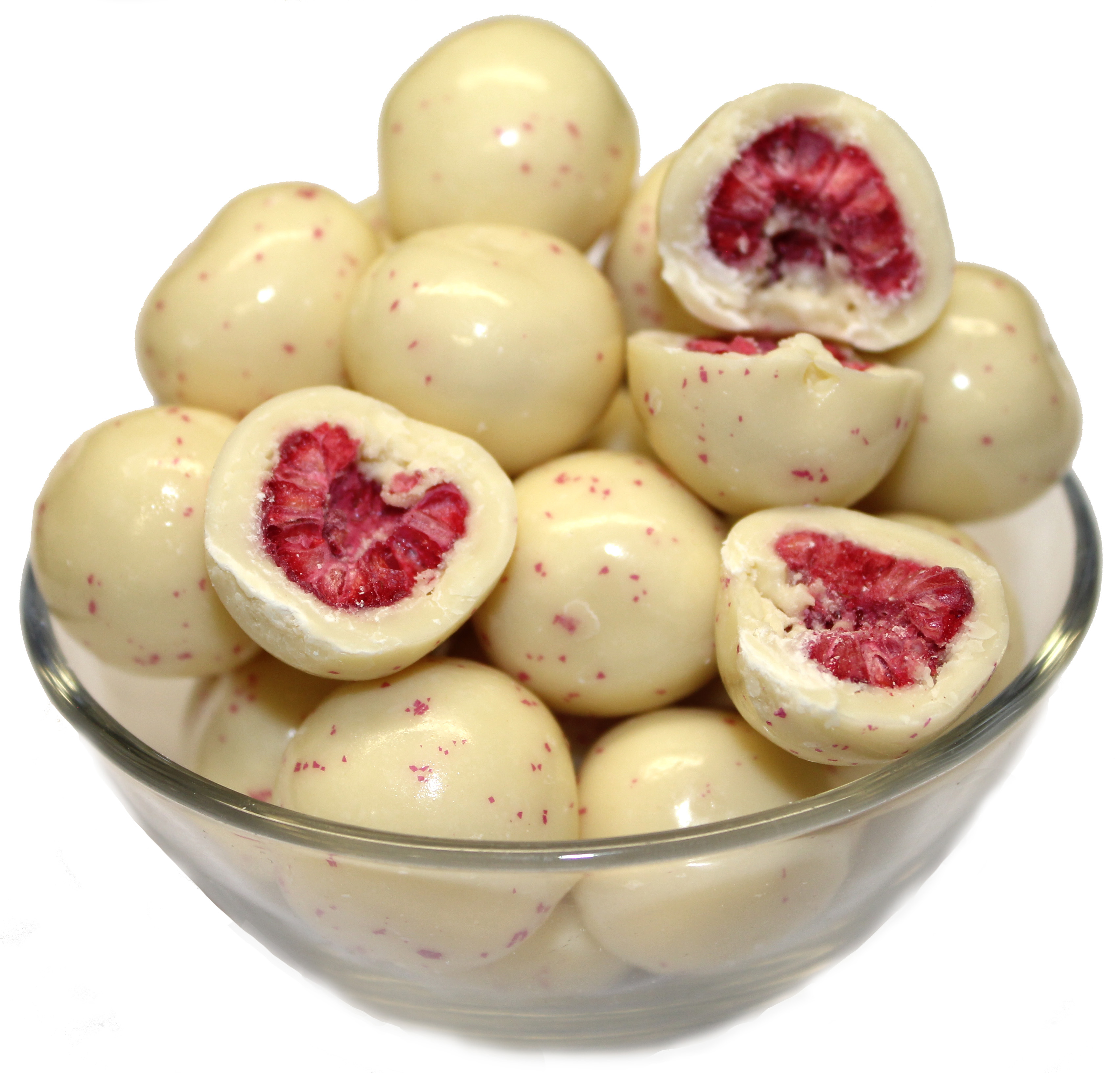 Raspberries Coated in Yoghurt
